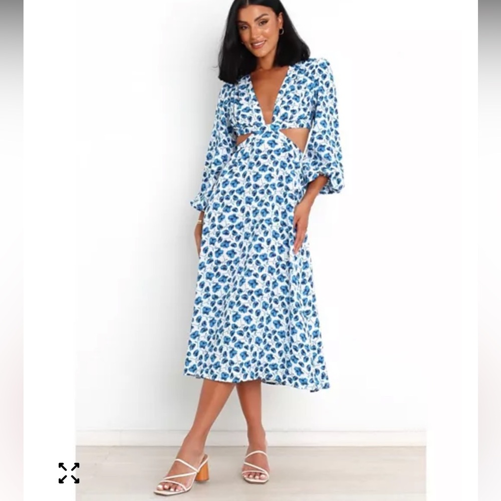 Simonette Midi Floral Dress